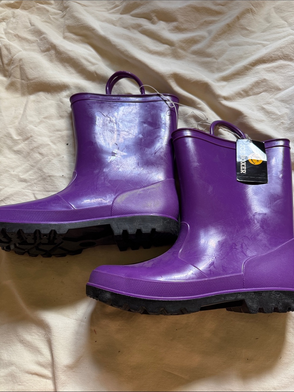 Purple Kids Waterproof Rain Boots